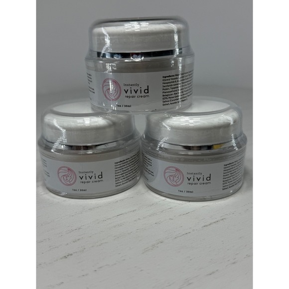 Instantly Vivid Other - Instantly Vivid Repair Cream 1oz 30ml Skin Care Jar Set Of 3 New